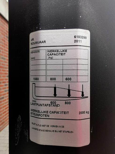 Wózek paletowy PALECIAK Toyota BT SWE080L długie widły 1540