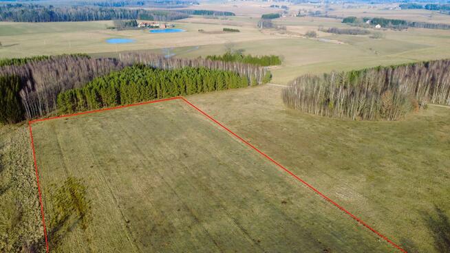 Piękna działka pod lasem 2,47 ha Warmia Mazury