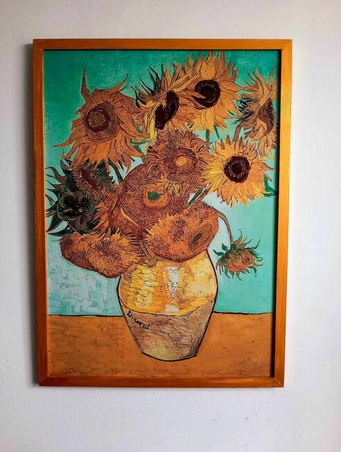 Obraz na płótnie - Słoneczniki, Vincent van Gogh, 50x70cm
