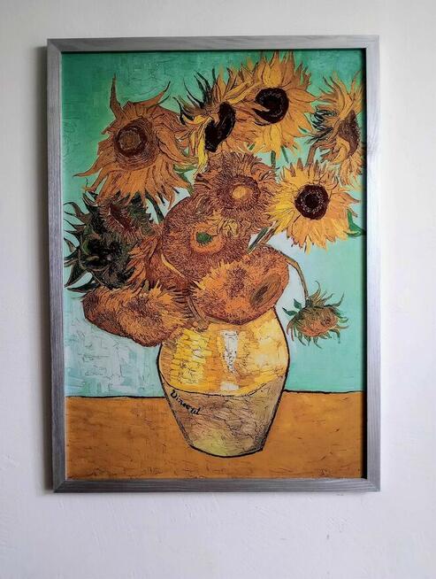 Obraz na płótnie - Słoneczniki, Vincent van Gogh, 50x70cm