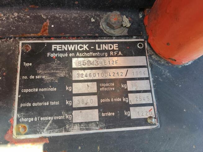 Wózek widłowy elektryczny Linde E12 15 000 netto