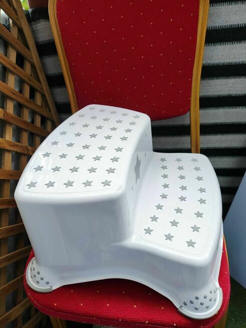 Podest białe schody Schodki dla Dziecka Dzieci do toalety