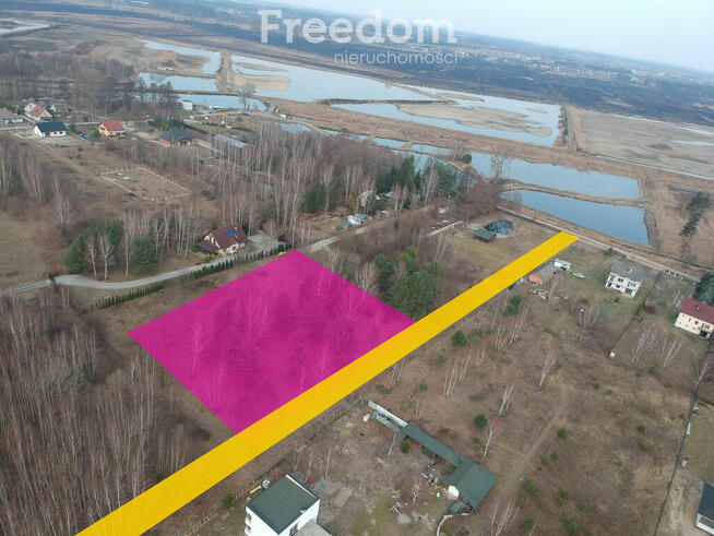 Działka budowlana w odległości 500m od trasy E7