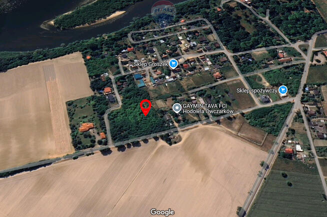 Urocza działka w lesie nad Wisłą