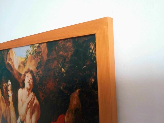 Obraz na płótnie -Daniel w jaskini lwów, Rubens, 50x70cm