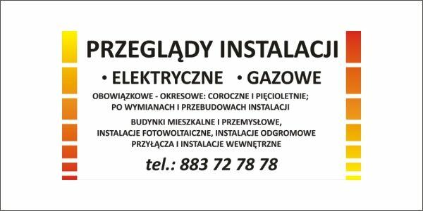 Przeglądy, pomiary elektryczne i gazowe Poznań + 50 km, FV