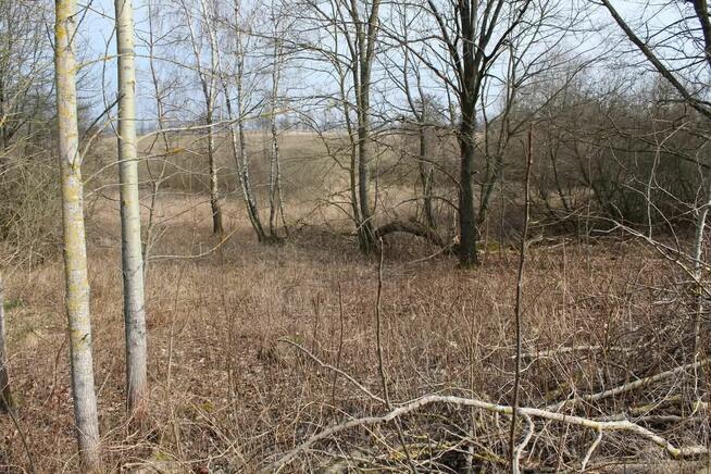 Działka pomiędzy dwoma jeziorami obok Mragowa