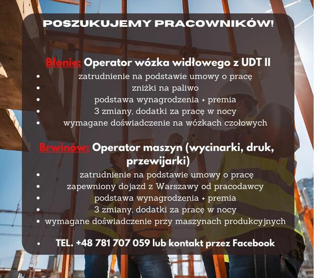 Operator wózka widłowego