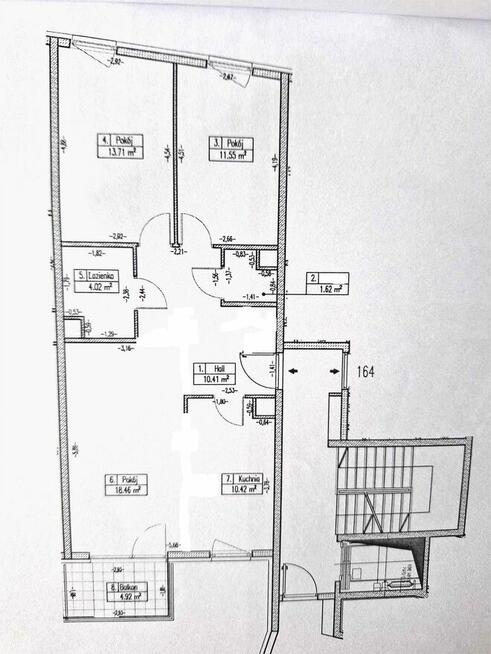 3 pokoje z balkonem i miejscem postojowym
