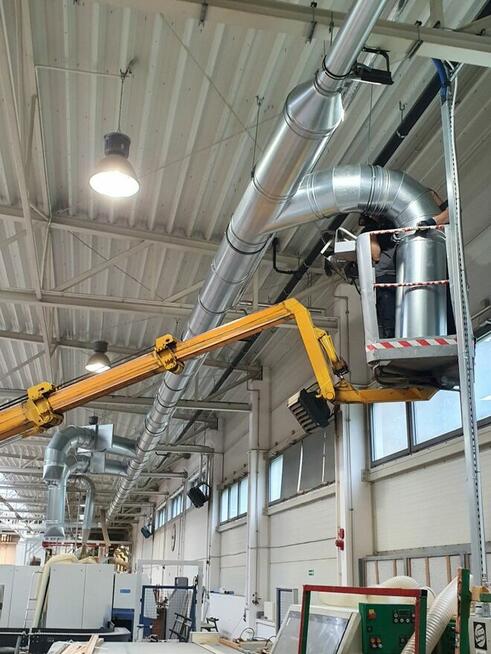 Filtrowentylacja Odciąg trocin, wyciąg od maszyn szlifierski