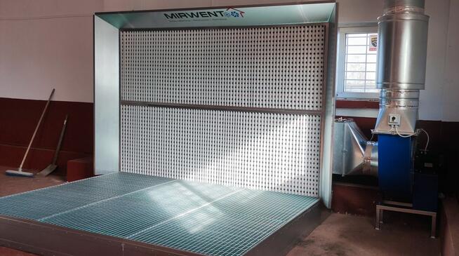 Ściana lakiernicza z odciągiem podłogowym MIRWENT