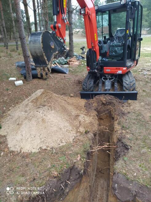 Usługi minikoparką