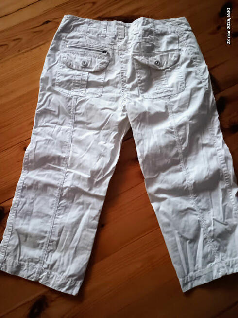 Biale spodnie, rozmiar 36