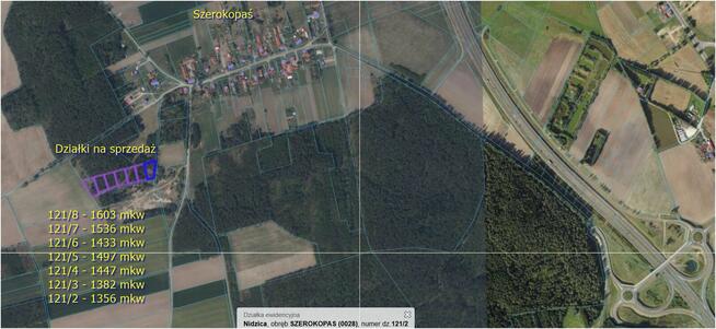 Sprzedam działki budowlane z warunkami zabudowy . Szerokopaś