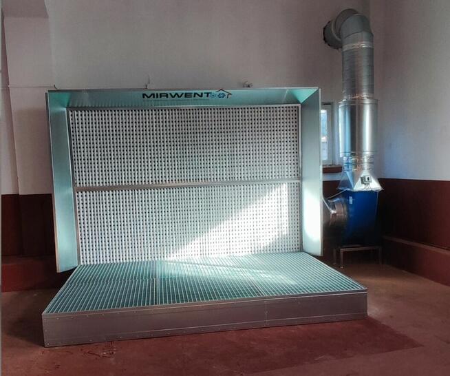 Ściana lakiernicza z odciągiem podłogowym MIRWENT