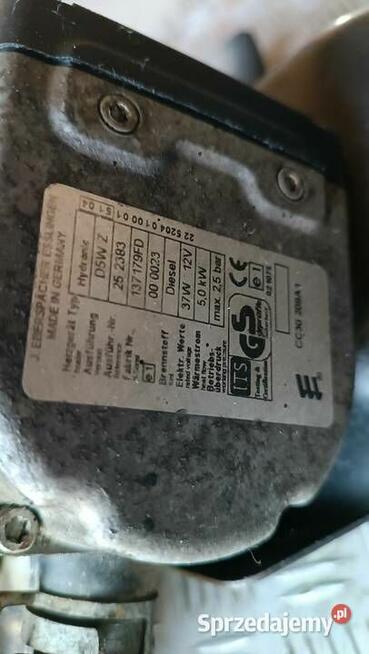 Webasto ogrzewanie postojowe diesel 5,0 kW 37W 2,5 bar