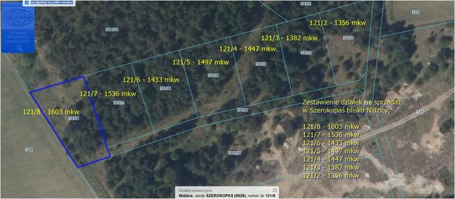 Sprzedam działki budowlane z warunkami zabudowy . Szerokopaś