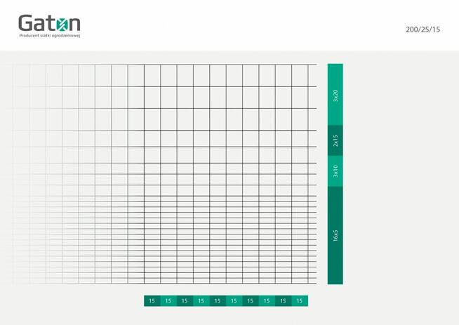 Siatka leśna - gruba - zageszczona - 200/25/15 M - Dostepna-