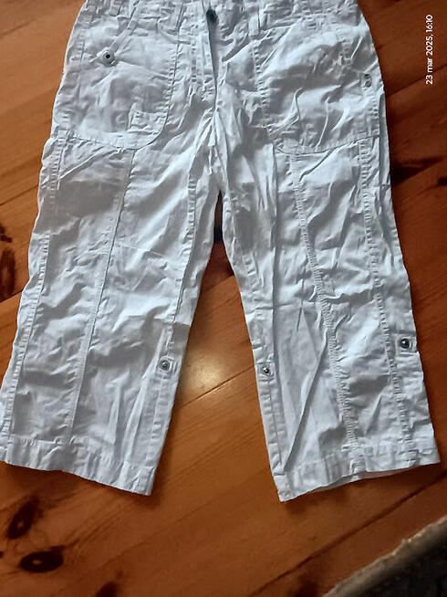 Biale spodnie, rozmiar 36
