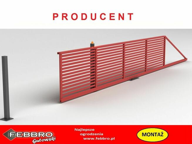 Brama PRZESUWNA palisadowa PRODUCENT ATRAKCYJNE CENY