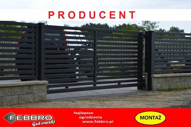 Brama PRZESUWNA palisadowa PRODUCENT ATRAKCYJNE CENY