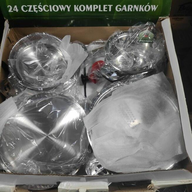 Komplet garnki stalowe cięższe z grubym dnem