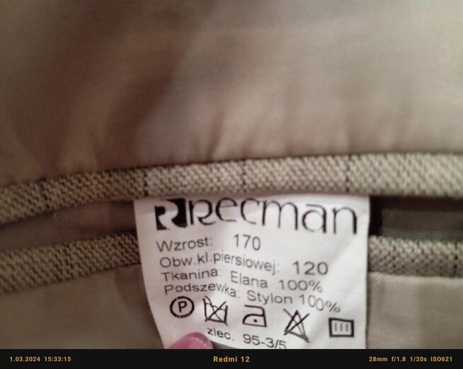 Garnitur Męski Firmy Racman