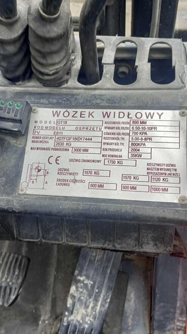Wózek widłowy Toyota GT18, LPG SPRAWNY