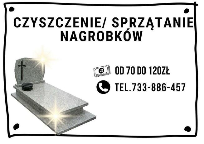 Czyszczenie sprzątanie nagrobków grobów znicze kwiaty święta