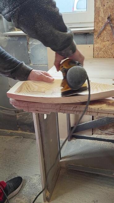 Taca na jedzenie do podawania sushi statek łódka z drewna 50