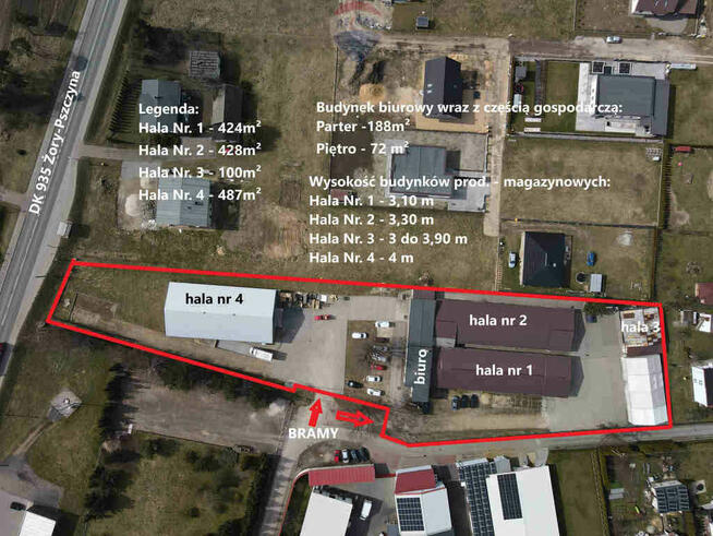 Hale produkcyjno-magazynowe i budynek biurowy