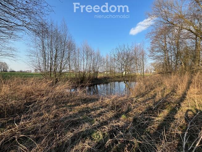 Urokliwa działka ze stawem w Grębocinie