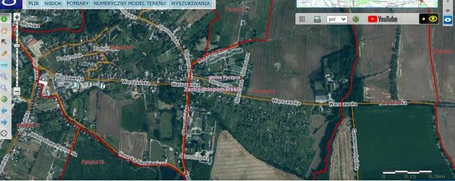 DZIAŁKA 862 M2 PYRZYCE UL. WARSZAWSKA.