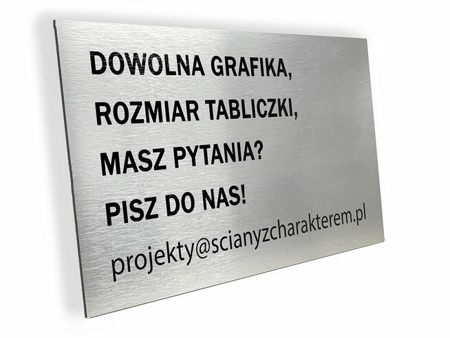 Tabliczka z numerem domu + gratis tabliczka ostrzegawcza hum