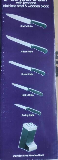 Noże w bloku Bergner 6 el