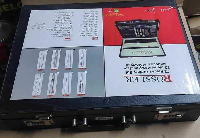 Sztućce Rossler satyna 72 el outlet uszkodzona walizka