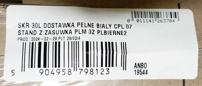 Drzwi Erkado / ANBO Hania 3 100 + 30 Białe CPL 0,7