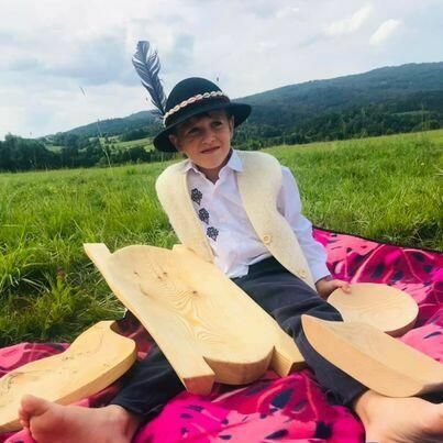 Taca na jedzenie do podawania sushi statek łódka z drewna 50