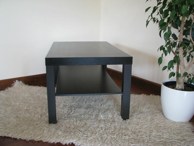 Stolik kawowy Ikea Lack, szafka RTV czarny brąz, ława, 90x55