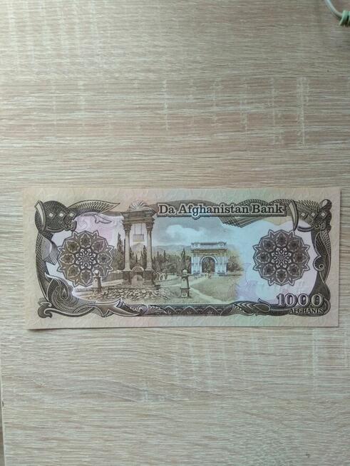 Banknot Afganistan 1000 Afghanis