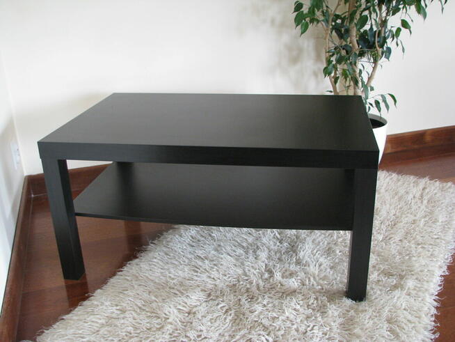 Stolik kawowy Ikea Lack, szafka RTV czarny brąz, ława, 90x55
