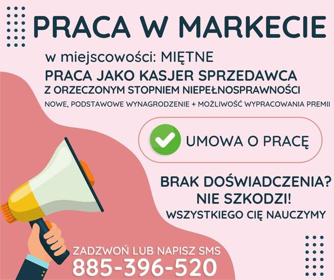 Praca dla os. z orzecz., Dino Polska S.A., MIĘTNE