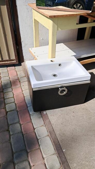 szafka z lustrem do łazienki plus szafka z umywalką