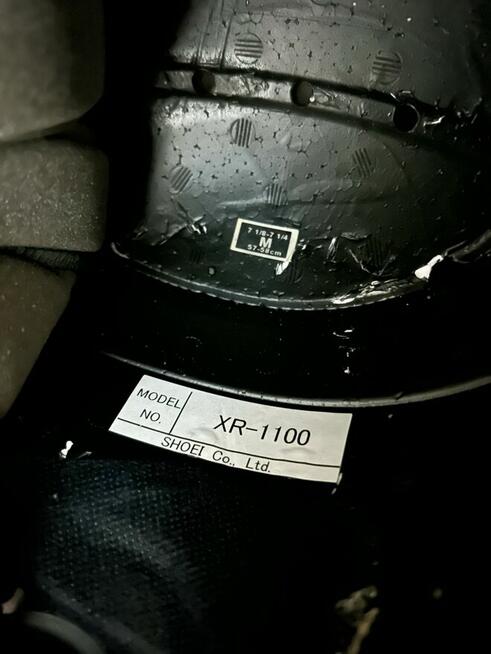 Kask Shoei XR - 1100 rozmiar M ciemna szybka ,nowa wyściółka