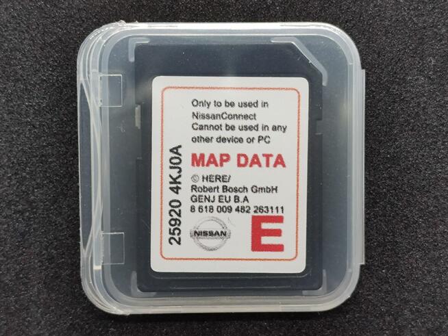 Karta SD Mapy EUROPY NISSAN Connect