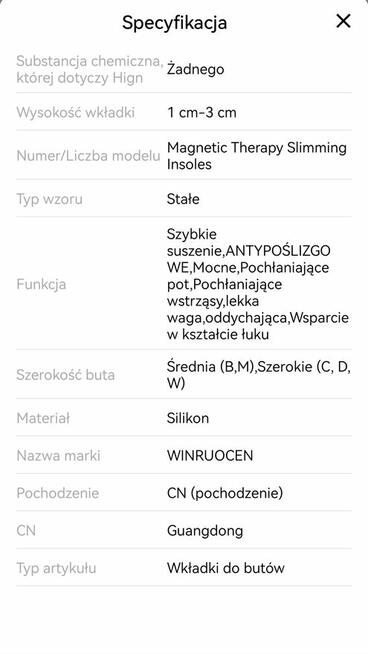 Magnetyczne wkładki do masażu stóp