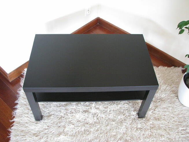 Stolik kawowy Ikea Lack, szafka RTV czarny brąz, ława, 90x55
