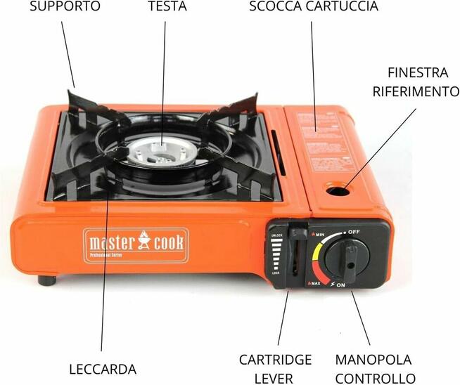 MasterCook Przenośna kuchenka gazowa 2,1kW