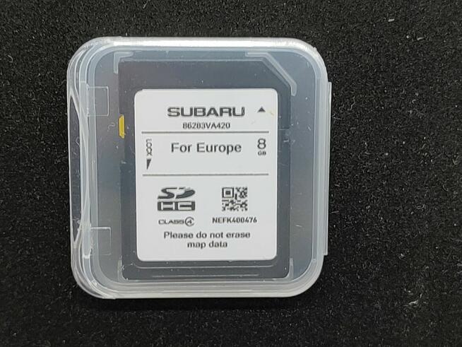 Karta SD z aktualizacją map dla SUBARU