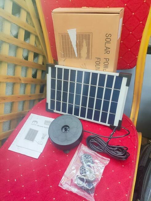 Fontanna Solarna do oczka wodnego ogrodu stawu pompa wodna